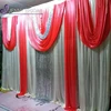 BCK143 custom coral ice silk photobooth party wedding backdrop drape