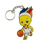 Silicone Key Cover 3d soft pvc keychain silicone key rings holder