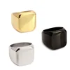 Simple Ring 316L Titanium Steel Ring Blank Plain Fashion Jewelry Gold Silver Black Color Punk Style Gifts New Men Ring