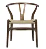 hotsale solid wood wishbone Y back dining chair for restaurant