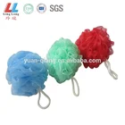 Single mesh absorb bath ball shower scrub mesh pouf bath sponge