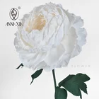 Graphic Customization AZ007 Premium Party Decoration Wall Background Artificial Large White Peony Wrinkle Paper Flowers