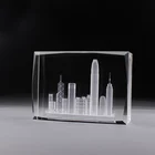 Best Selling Crystal Christmas Gifts Wholesale 3D Laser Engraved Crystal Cube