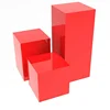 Square Acrylic Plinth Perspex Pedestal Factory Wholesale Lucite Acrylic Display Stand Set of 3