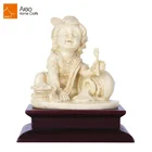 Ivory white religious hindu mascot Indian pooja hindu god baby krishna statue