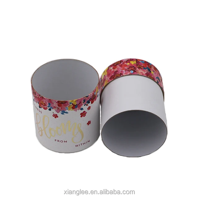 printing cardboard gift packaging cosmetics cylinder box