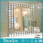 Antique Etched Glass Round Venetian Mirror For Sale
