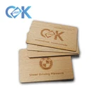 New Item laser cut wood greeting /business card