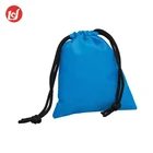 Factory prince blue non woven W10*H10 cm recyclable cheap drawstring bag
