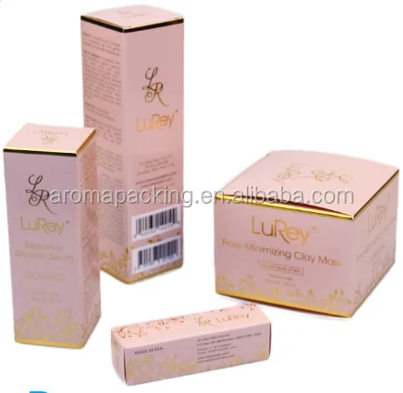 2016 wholesale logo printed recyclable cardboard folding box cosmetic in cosmetic box,perfume box