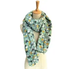 100% plain polyester satin silk feel rayon scarf and shawl for lady