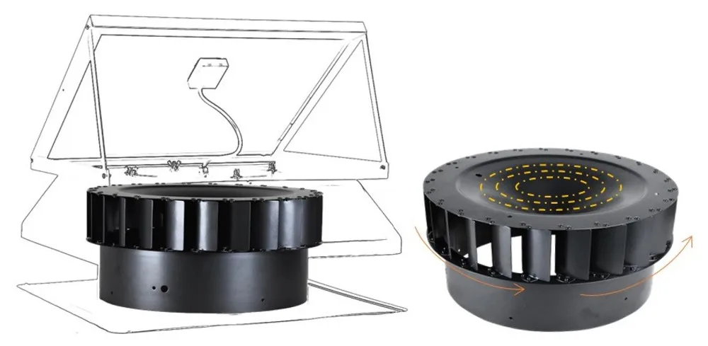 14 Pulgadas 30 Vatios Potente Batería Recargable Sol Ventilador De Aire