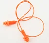 Travel accessory banded silicone earplugs/ear plugs with adjustable string