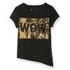 Custom Gold Reversible Shiny Sequin T shirt Black WOW Change 2 Way Sequins Letter Funny T shirts