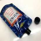 Custom manufactured plastic/metalized/foil spout pouch for juice/water/wine/mayonnaise/ketchup/liquid detergent/shampoo