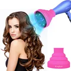 collapsible Silicone Hair Dryer Diffuser, professional Foldable curls Blow Dryer folding Attachment Portable for Travel