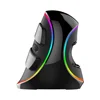 Neutral Delux M618 Plus RGB Light Wired Big Hand Computer Ergonomic Palm Rest Vertical Mouse without Logo