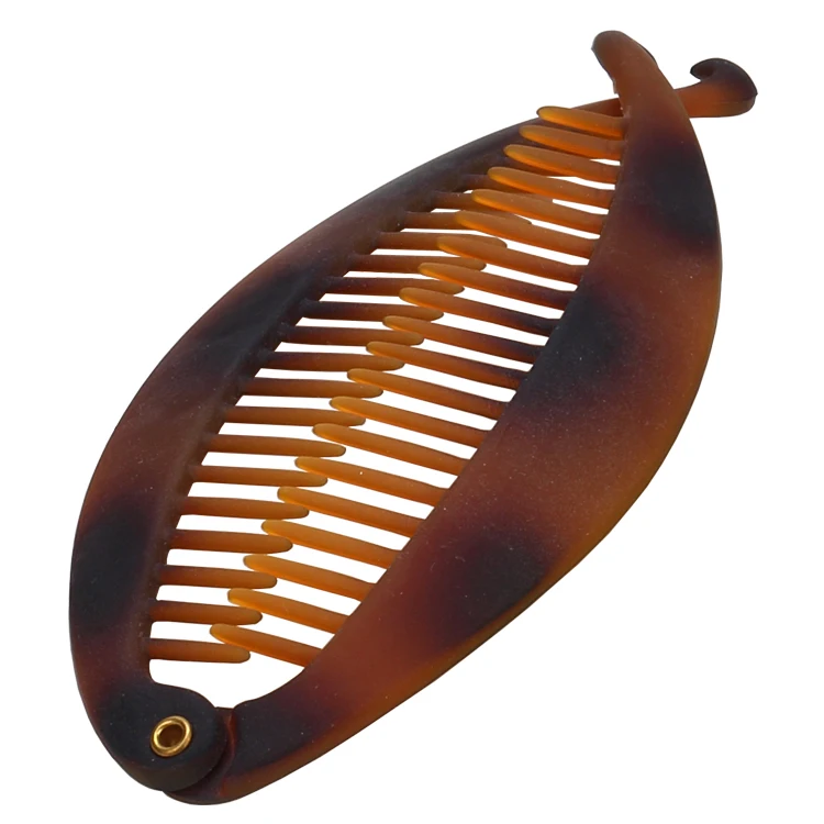 Plastic Banana Fish Clips Hair Claw Comb Ponytail Holder