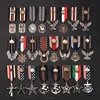 Custom metal military mounted defence forces medal crimp brooch bar cheap Metal Brooch army medal