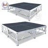 Mobile Led Stage Decoration Truss Stage Deck Aluminum Wooden/Glass/Acrylic Round Stage Platform