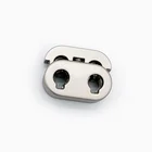 Zinc alloy metal drawstring Wholesale New Style Garment accessory custom cord lock spring stopper