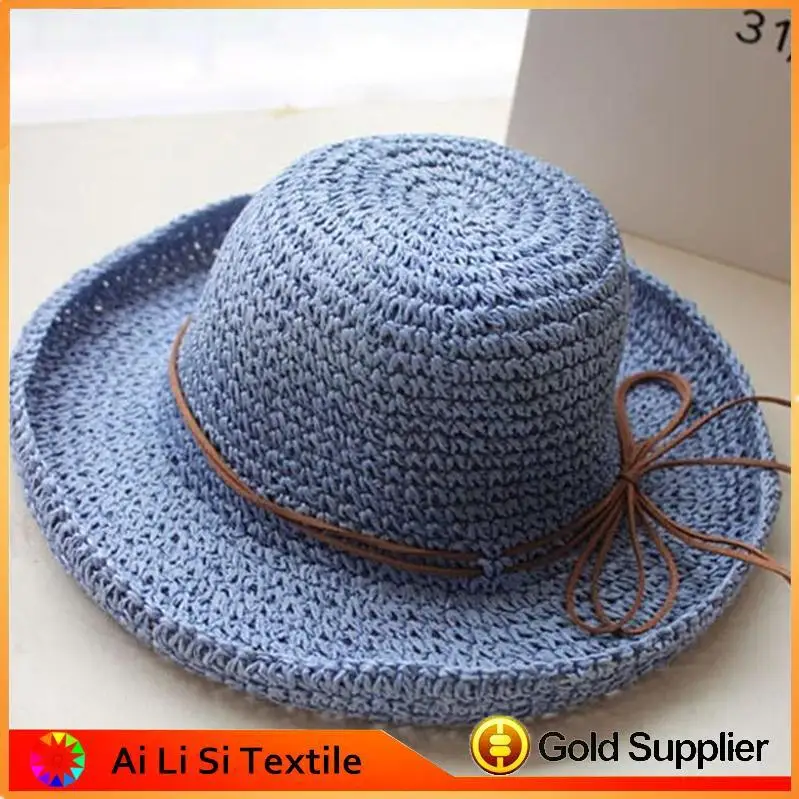 Spring/summer Unisex Craft Paper Shade Fishing Straw Hat