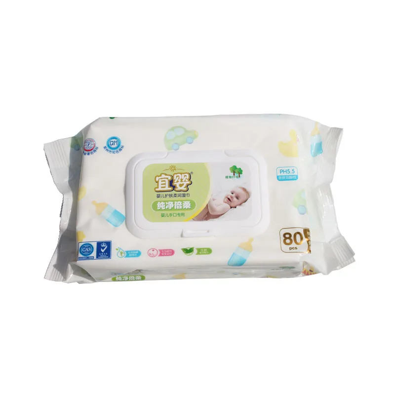 Proveedor Chino OEM toallitas para bebé cara y mano de tejido húmedo
