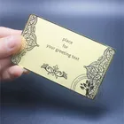 Gift Corporate Etching Metal Business Card Metal Gift Corporate Anniversary Metal Etching Thank You Card