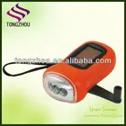 Solar Torch Solar Flashlight 3 LED Solar Power Flashlight/dynamo Solar Flashlight/crank Dynamo Torch