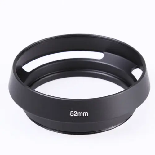 39mm Black Metal Tilted Vented Curved lens Hood for Leica M Leitz 39mm Black Metal Tilted Vented Curved lens Hood for Leica M Leitz