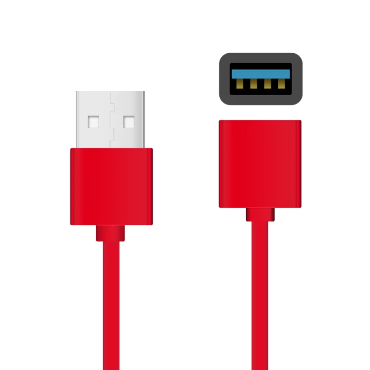 2019Laimoda Wholesale Oem woven Usb 2A Male Female Hdtv Adapter 2M Video av cable For hdmi to usb - ANKUX.COM