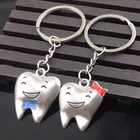 Customized couple lover wedding gift dental keychain