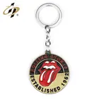 Wholesale Rolling Stones Red Tongue enamel metal key chain