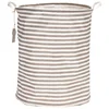 Wholesale round tote canvas fabric foldable laundry hamper