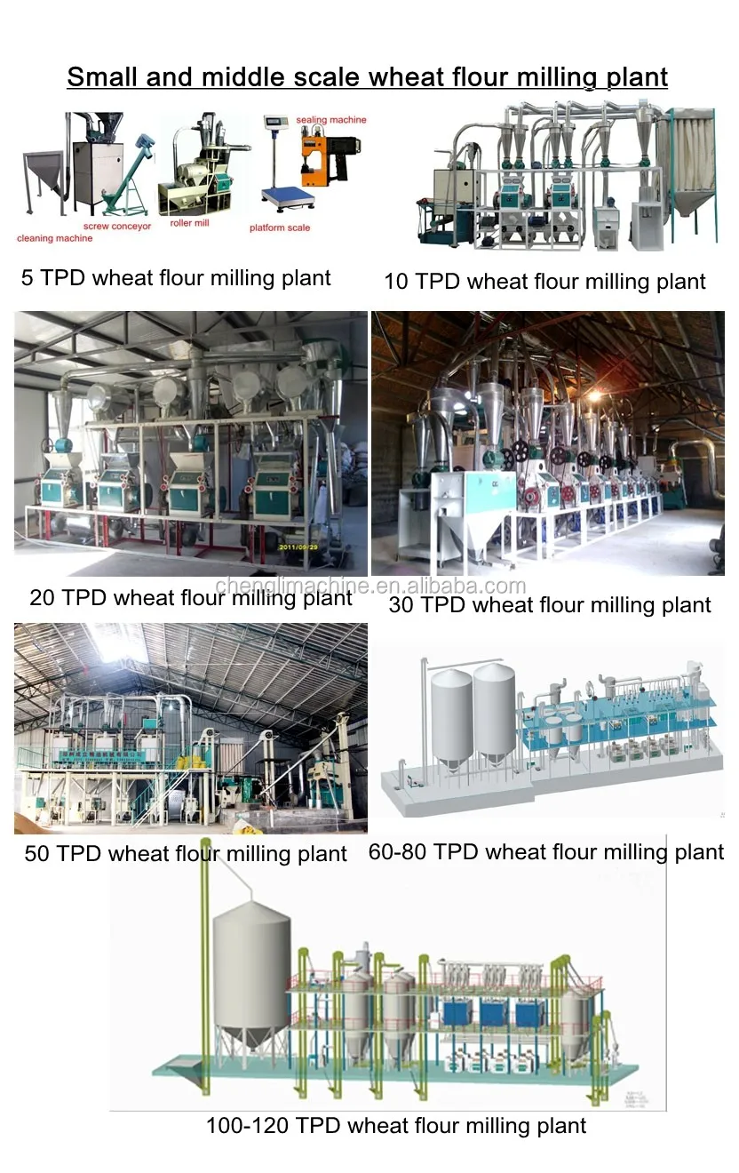 the wheat flour milling plant