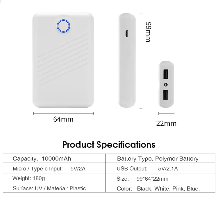 Innovative Electronic Products Fast Charge Wireless Power Bank 10000mah - ANKUX.COM