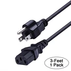 NEMA USA Standard 3 Pin US AC Power Cord IEC C13 US Power Cable for Home Appliance