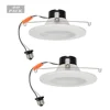 US warehouse delivery 12w recessed led down light trim 5/6 inch Baffle Design Dimmable LED Downlight retrofit