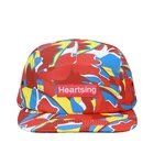 Flat Brim Allover Roses 5 Panel Cap Headwear Surf Skate Snow Hat 5 Panel Sport Caps With Leather Label