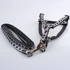 Cheap price attractive pattern black dog harness