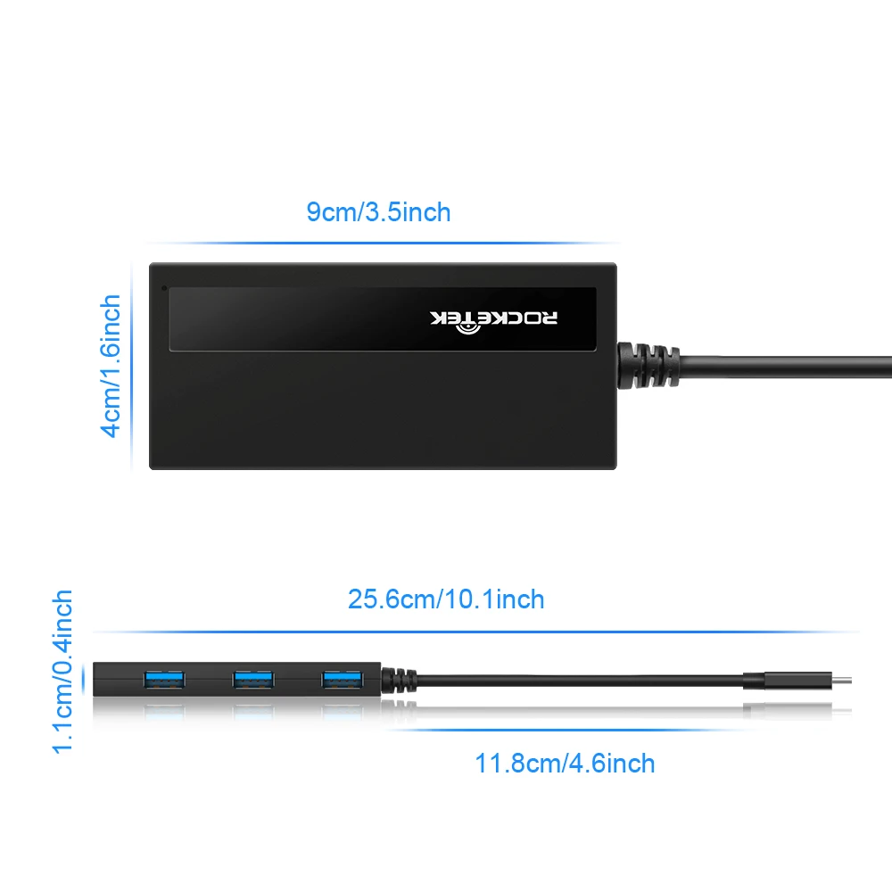  Multi function usb-c usb 3.1 4 port type c hub for mobile phone charging 