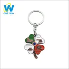 Key Chain Factory No Minimum Custom Metal Keychain With Flower Shape