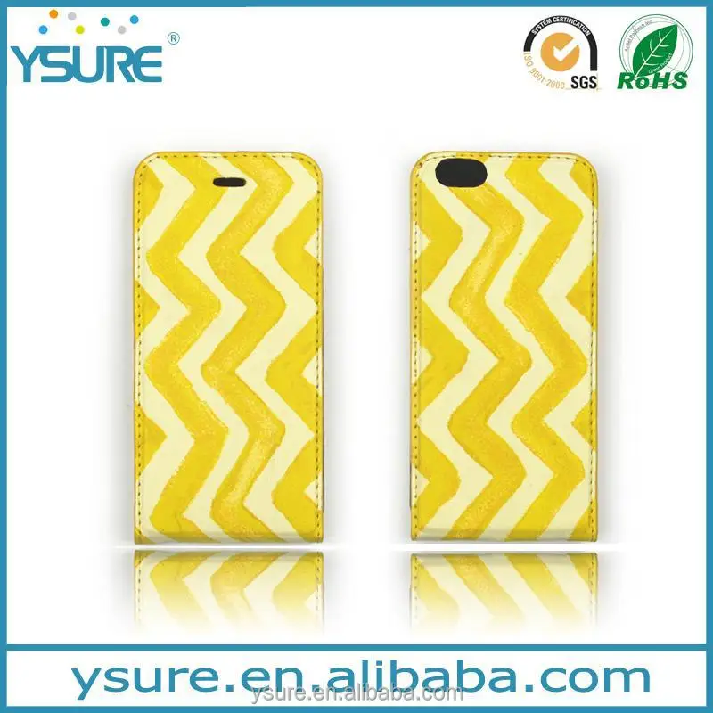 Ripple Pattern Genuine Leather Flip Phone Case For Nokia Lumia 1030 With Plaid Pattern Lining