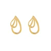 E-664 Xuping Jewelry 24k gold plated stainless steel simple fashion style earrings for women