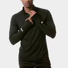 New design custom wholesale mens gym clothes sport fitness long sleeve t shirt