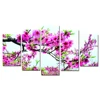 spring flower Canvas Printing Art/Customized Digital Photography Printing/Dropship Cheap 5 panel Canvas Painting