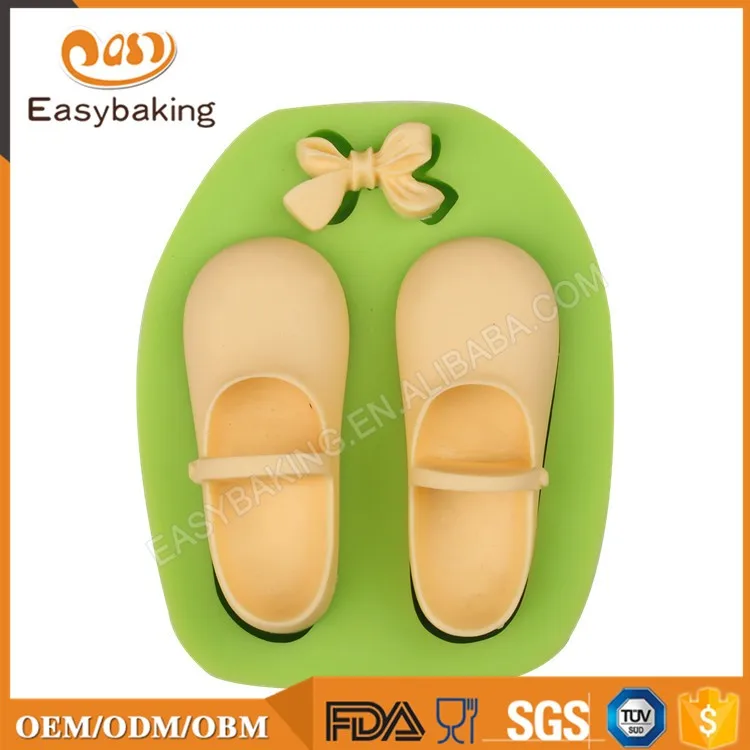 ES-1122 Schuhe Silikonformen mit Schleife für Mädchen