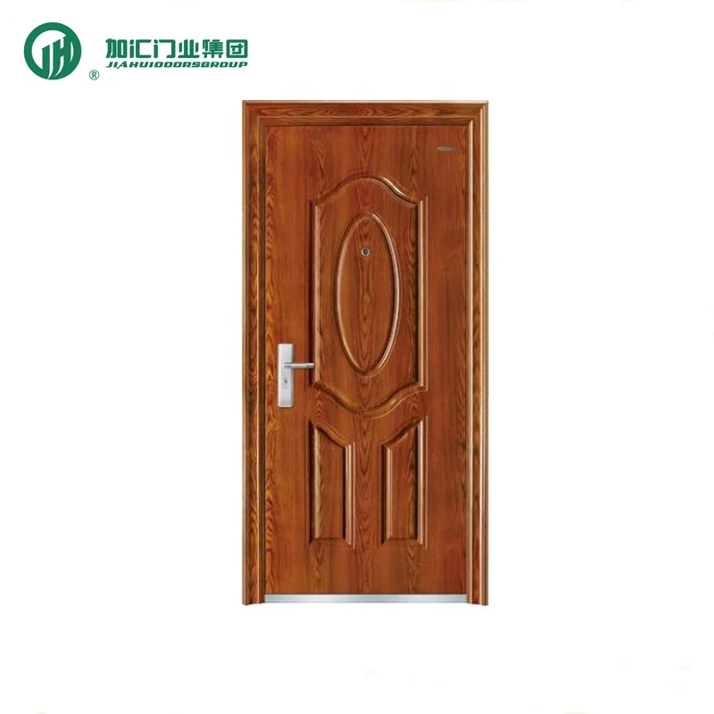 JIAHUI puertas: puertas de entrada Exterior puerta de seguridad de acero para el hogar