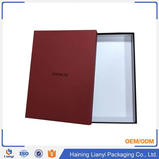 rigid cardboard set up chocolate packaging hard paper gift box