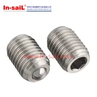 China supplier OEM service customized processing hex socket or word slotted stainless steel ball plunger manufacturer